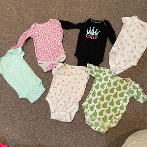 Baby girl onesie bundle lot